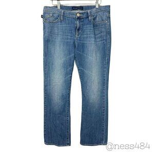 Women’s Mid-Rise Straight Leg Jeans - Blue